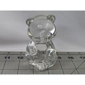 Fenton Clear Bear Figure Glass 3.5 Inch